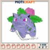 Cute Bulbasaur Embroidery Design for Craft Projects in Three Sizes