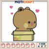Cute Bear Box Embroidery Design