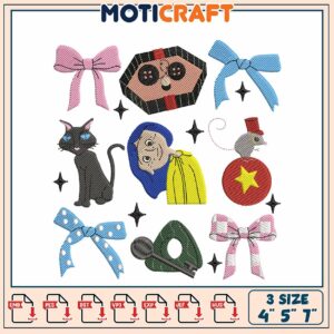 Coraline Embroidery Designs 3 Sizes