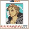 Cool Embroidery Design of Anime Character in Three Sizes