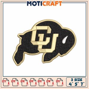 Colorado Buffaloes Embroidery Design Colorado Buffaloes Embroidery Design