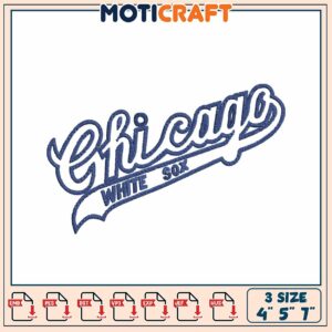 Chicago White Sox Embroidery Design 4x5x7