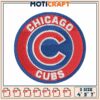 Chicago Cubs Embroidery Design 4x7 inch