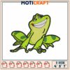Cheerful Frog Embroidery Design Digital Files in Three Sizes