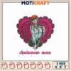 Chainsaw Man Embroidery Design Colorful Heart Character Patch