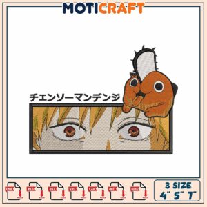 Chainsaw Man Denji Embroidery Design
