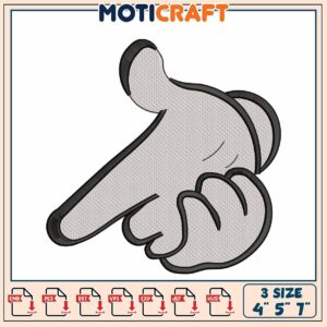 Cartoon Hand Embroidery Design 4x5x7 Inch