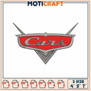 Cars Logo Embroidery Design for Machine 4x5x7 Sizes Available
