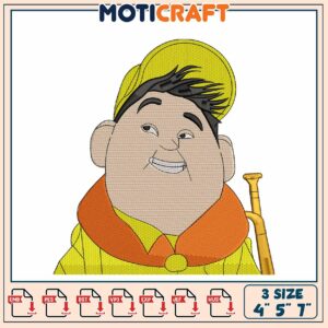 Cartoon Boy Embroidery Design 4x5x7 Inches