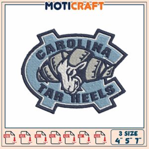Carolina Tar Heels Embroidery Design
