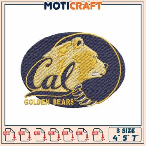 Cal Golden Bears Embroidery Design