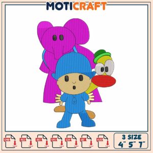 Caillou Embroidery Designs 4x5x7 inch