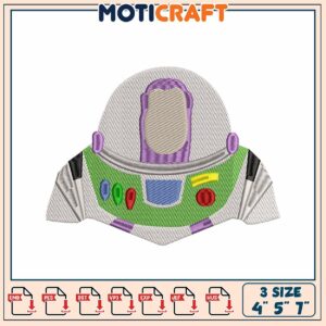Buzz Lightyear Embroidery Design 4x5x7 Inch