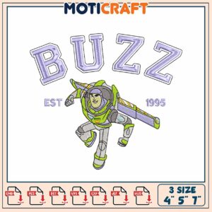 Buzz Lightyear Embroidery Design Files for Crafting Fun Projects