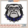 Bulldog Face Embroidery Design for Custom Patches and Apparel