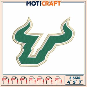 Bull Horns Embroidery Design 3 Sizes