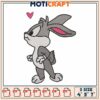 Bugs Bunny Embroidery Design 4x5x7 inch