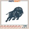 Buffalo Embroidery Design 4x5x7 Inch