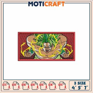 Broly Embroidery Design - 3 Sizes