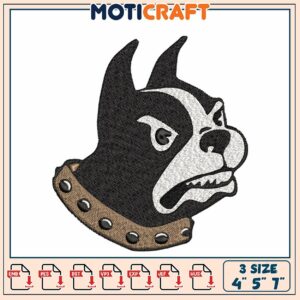 Boston Terrier Embroidery Design 4x5x7 Inch
