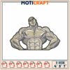 Bodybuilder Embroidery Design 4x7 Inches