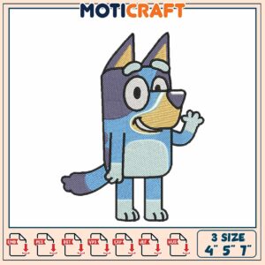 Bluey Embroidery Design for Machine with Multiple File Formats