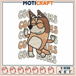 Bluey Coooms Embroidery Design