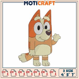 Bluey Bingo Embroidery Design