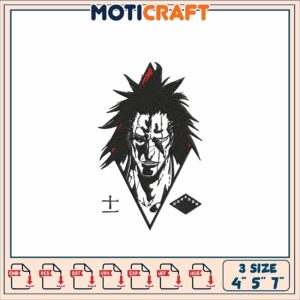 Bleach Kenpachi Embroidery Design
