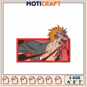 Bleach Ichigo Hollow Embroidery Design