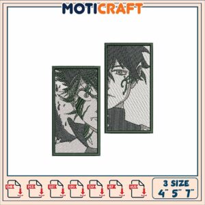 Black Clover Embroidery Designs 4x5x7 Inch