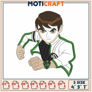 Ben 10 Embroidery Design 3 Sizes