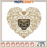 Bear Heart Embroidery Design 4x5x7 Inch 2 Bear Heart Embroidery Design 4x5x7 Inch
