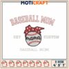 Baseball Mom Embroidery Design 2 Baseball Mom Embroidery Design