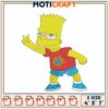 Bart Simpson Embroidery Design 4x5x7 inch 2 Bart Simpson Embroidery Design 4x5x7 inch
