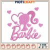 Barbie Embroidery Design 4x5x7 Inch 1 Barbie Embroidery Design 4x5x7 Inch