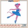 Ballet Mouse Embroidery Design 3 Sizes 1 Ballet Mouse Embroidery Design 3 Sizes
