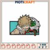 Bakugo Embroidery Design - 3 Sizes 1 Bakugo Embroidery Design 3 Sizes