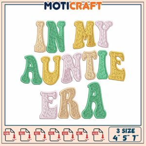 Auntie Era Embroidery Design