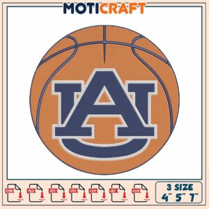Auburn Tigers Basketball Embroidery Design
