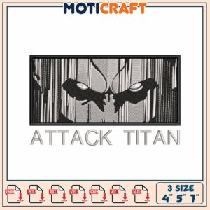 Attack Titan Embroidery Design