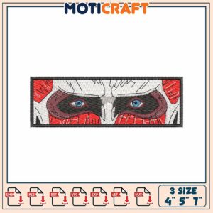 Attack on Titan Eyes Embroidery Design