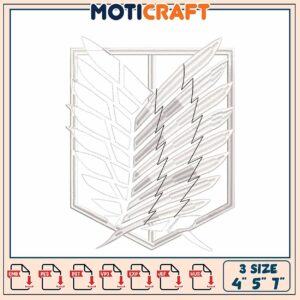 Attack on Titan Embroidery Design