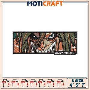 Attack on Titan Embroidery Patch Design