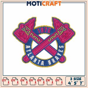 Atlanta Braves Embroidery Design