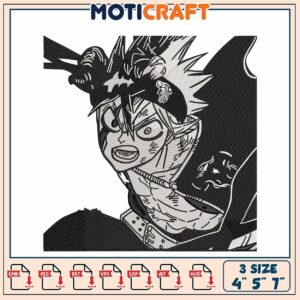 Astolfo Embroidery Design 4x5x7 inch