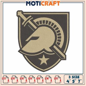 Army Black Knights Helmet Embroidery Design