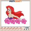 Ariel Mermaid Embroidery Design 3 Sizes