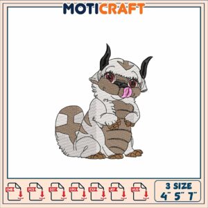 Appa Embroidery Design 4x5x7 inch