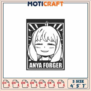 Anya Forger Embroidery Design 3 Sizes